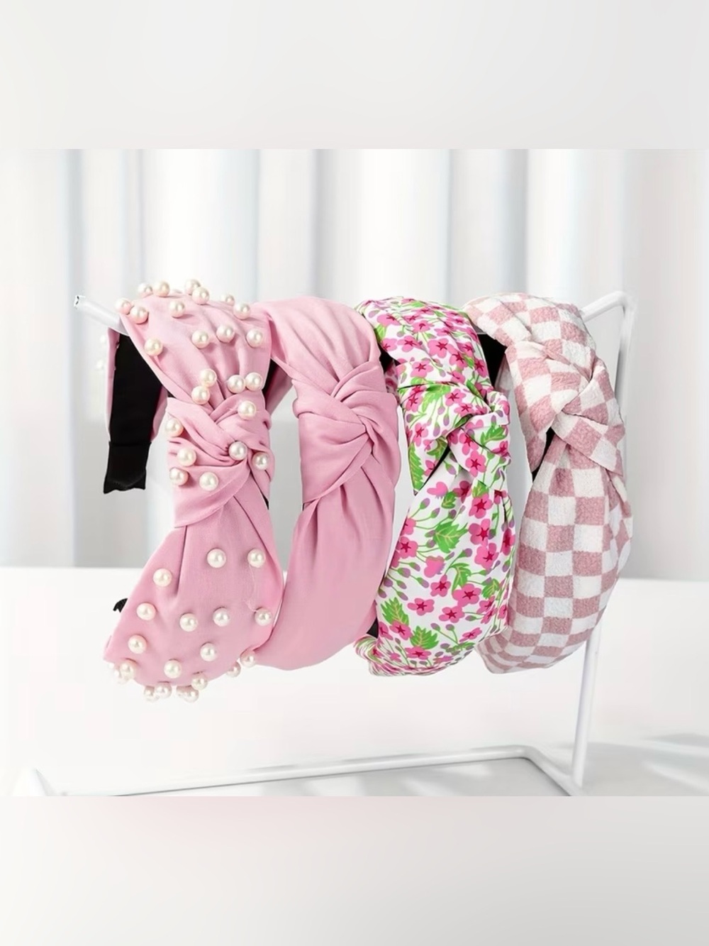 Boutique Pink Knotted Headband 1 New